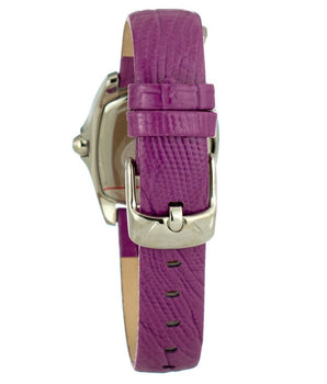 Chronotech Purple Leather Dress Watch