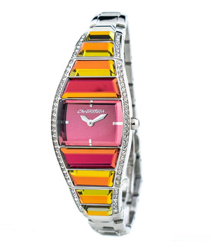 Chronotech Silver Stainless Steel Dress Watch