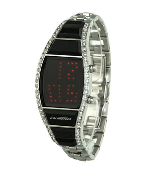 Chronotech Silver Stainless Steel Digital Watch