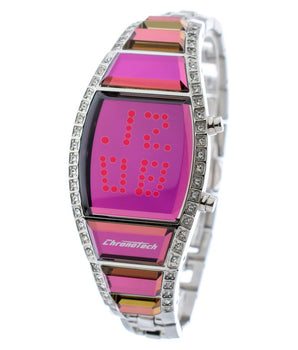 Chronotech Silver Stainless Steel Digital Watch