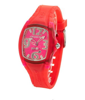 Chronotech Red Rubber Dress Watch