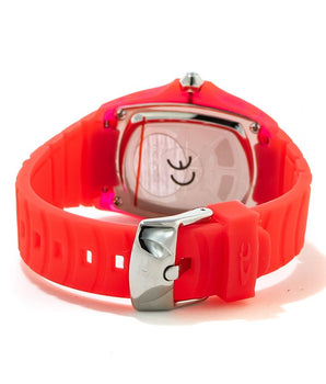 Chronotech Red Rubber Dress Watch