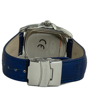 Chronotech Blue Leather Dress Watch