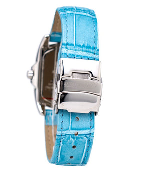 Chronotech Blue Leather Dress Watch
