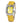 Chronotech Yellow Leather Dress Watch