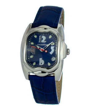 Chronotech Blue Leather Dress Watch