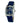 Chronotech Blue Leather Dress Watch