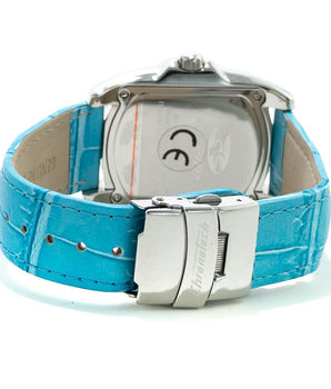 Chronotech Blue Leather Bracelet Watch