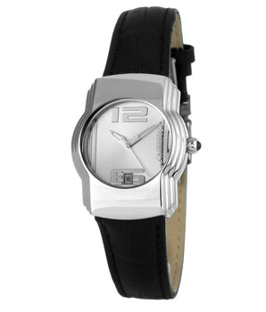Chronotech Black Leather Dress Watch