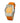 Chronotech Orange Leather Dress Watch