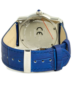 Chronotech Blue Leather Dress Watch