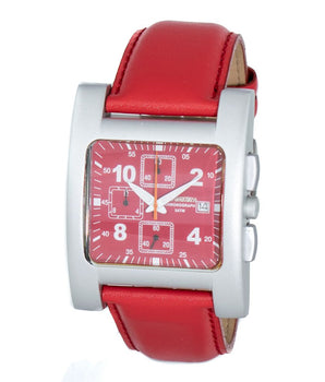 Chronotech Multicolor Leather Dress Watch