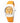 Chronotech Orange Leather Dress Watch