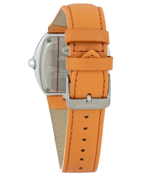 Chronotech Orange Leather Dress Watch