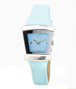 Chronotech Blue Leather Dress Watch