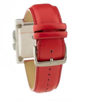Chronotech Red Leather Dress Watch