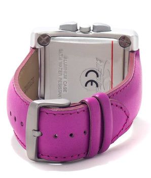 Chronotech Purple Leather Dress Watch