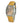 Chronotech Orange Leather Dress Watch