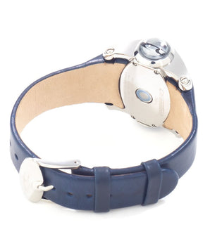 Chronotech Blue Leather Dress Watch