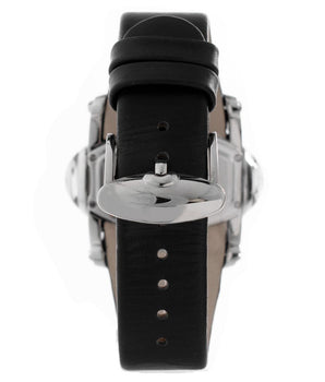 Chronotech Black Leather Dress Watch