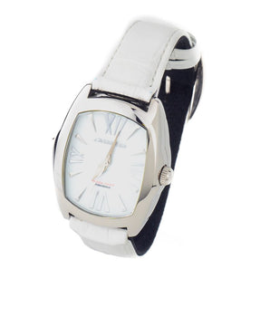 Chronotech Black Leather Dress Watch