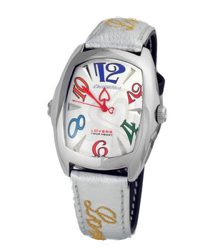 Chronotech Black Leather Dress Watch