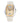 Chronotech Beige Leather Dress Watch
