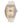 Chronotech Beige Leather Dress Watch