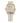 Chronotech Beige Leather Dress Watch