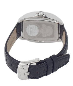 Chronotech Black Leather Dress Watch
