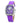 Chronotech Purple Leather Dress Watch