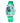 Chronotech Green Leather Dress Watch