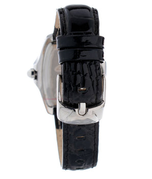 Chronotech Black Leather Bracelet Watch
