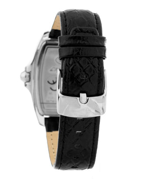 Chronotech Black Leather Dress Watch