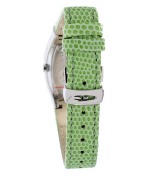 Chronotech Green Leather Dress Watch