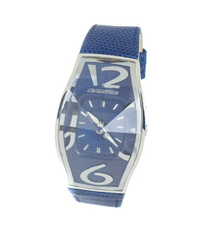 Chronotech Blue Leather Dress Watch