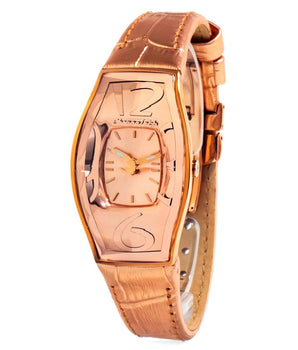 Chronotech Multicolor Leather Dress Watch