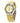 Chronotech Yellow Leather Dress Watch