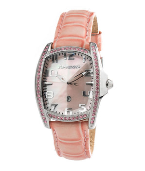 Chronotech Multicolor Leather Dress Watch