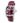 Chronotech Multicolor Leather Dress Watch