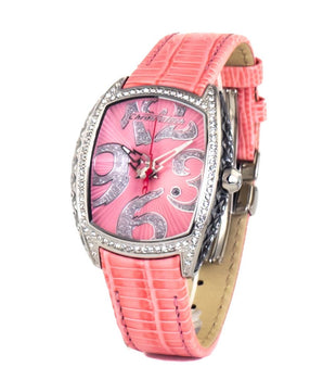 Chronotech Multicolor Leather Dress Watch