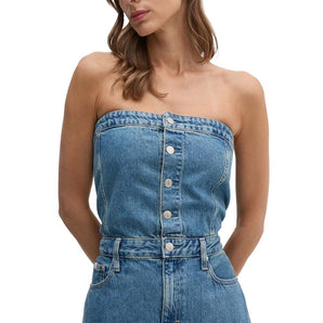 Calvin Klein Jeans Blue Cotton Long