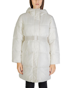 Calvin Klein Jeans Cream Nylon Coat