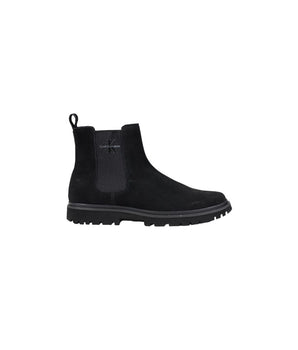 Calvin Klein Jeans Black Suede Leather Chelsea Boots