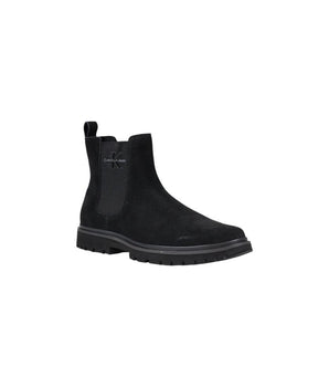 Calvin Klein Jeans Black Suede Leather Chelsea Boots