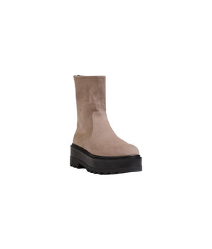 Calvin Klein Jeans Beige Recycled Polyester Ankle Boots
