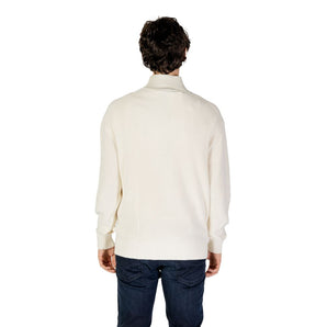 Suéter de algodón color crema de Calvin Klein Jeans