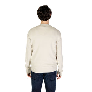Jersey de algodón orgánico beige de Calvin Klein Jeans