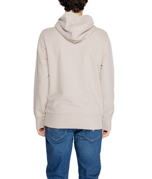 Calvin Klein Jeans Beige Recycled Cotton Hoodie