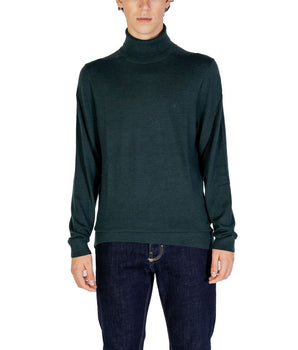 Calvin Klein Green Wool Turtleneck